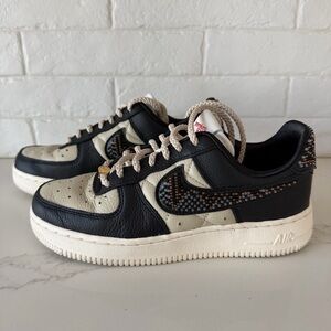 Nike Womens Air Force 1 Low X Premium Goods - Black/Multicolor/Sand